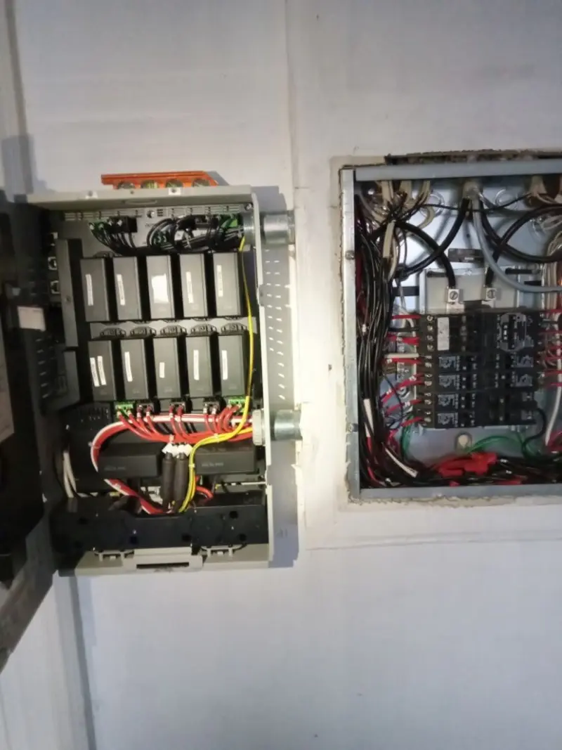 Electrical panel upgrade completed for Security Camera Wiring in LaGrange